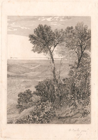 The Vale of Ashburnham, en kopi av høyre halvdel av William Bernard Cooke