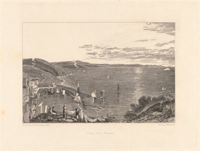 Torbay fra Brixham av William Bernard Cooke