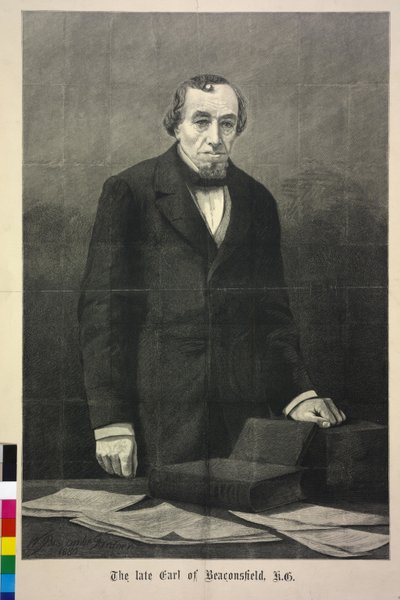Benjamin Disraeli av William Biscombe Gardner