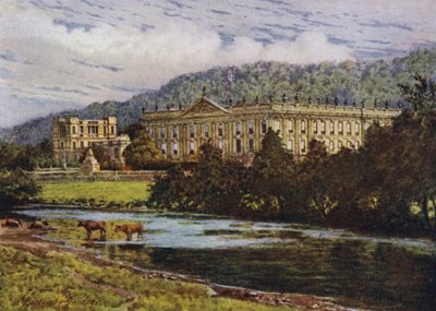 Chatsworth fra Derwent av William Biscombe Gardner