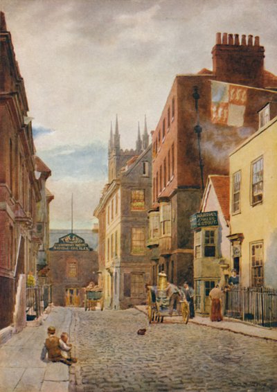 Church Street, Looking South, c1900 av William Biscombe Gardner