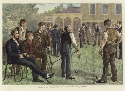 Krokket i rekonvalesenshjemmet til St Bartholomew's Hospital, Highgate av William Biscombe Gardner