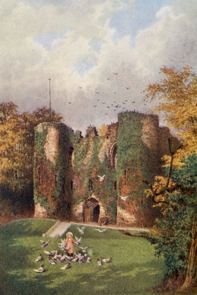 Tonbridge Castle (fargelitografi) av William Biscombe Gardner
