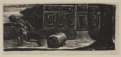A Rolling Stone Is Ever Bare of Moss, fra Thorntons Pastorals of Virgil, 1821. av William Blake