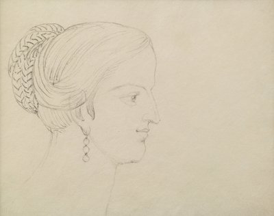 Et visjonært hode, for Varley (blyant) av William Blake