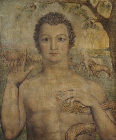 Adam navngir dyrene av William Blake