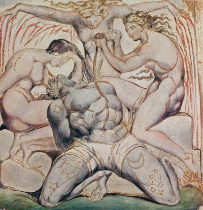 Albion og hans plageånder, Plate 25, Jerusalem av William Blake