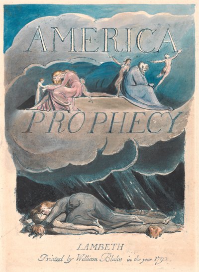 Amerika, en profeti; tittelside (plate 2) av William Blake
