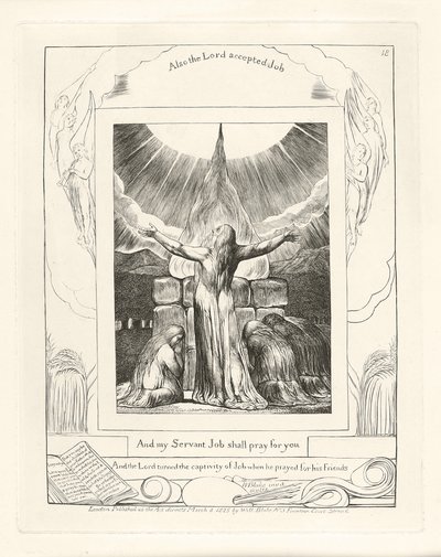 Og min tjener Job skal be for deg, 1825 av William Blake