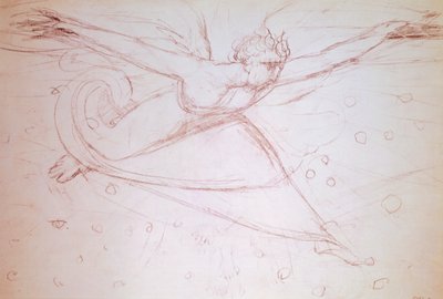 Angel walking, tegning av William Blake (1757-1827) av William Blake