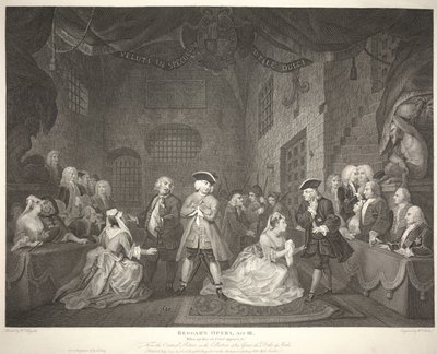 Beggar's Opera, Act III: "Når helten min i retten dukker opp, osv." av William Blake