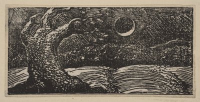 Blasted Trees and Flattened Crops, fra Thorntons Pastorals of Virgil, 1821. av William Blake