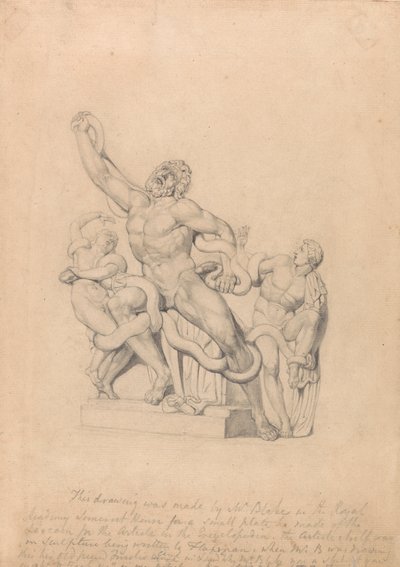 Kopi av Laocoön, for Rees's Cyclopædia av William Blake