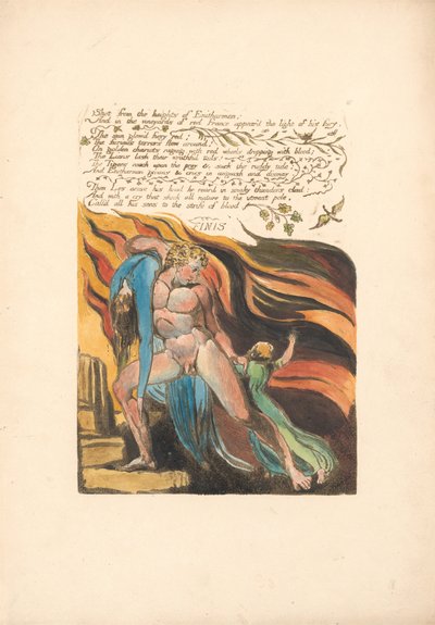 Europa. A Prophecy, Plate 17, Skutt fra høyden . . . . (Bentley 18) av William Blake