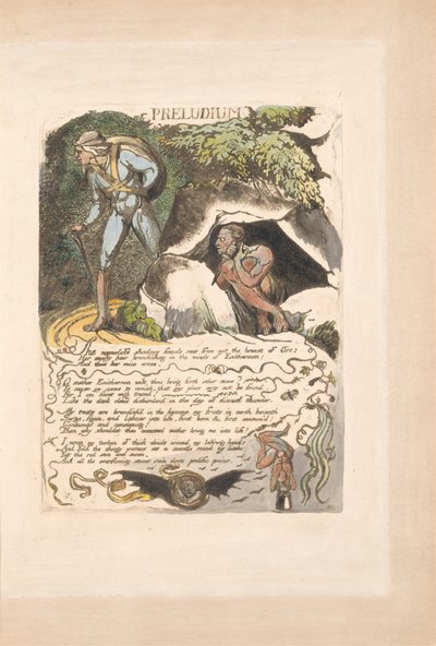 Europa. En profeti, plate 3, Preludium av William Blake