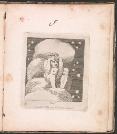 For barn. Paradisets porter, Plate 6, Air av William Blake