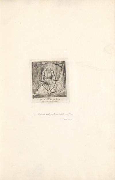 For kjønnene- Paradisets porter, plate 4, vann av William Blake