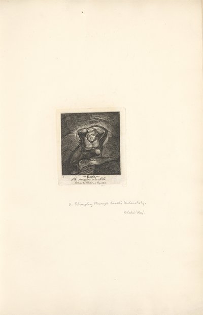 For kjønnene - The Gates of Paradise, Plate 5, Earth av William Blake