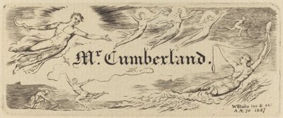 George Cumberlands kort, 1827. av William Blake