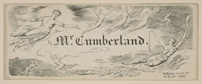 George Cumberlands meldingskort, 1827. av William Blake