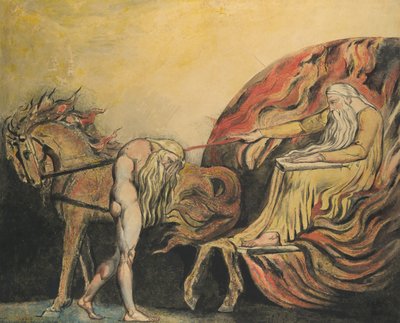 Gud dømmer Adam, ca. 1795. av William Blake