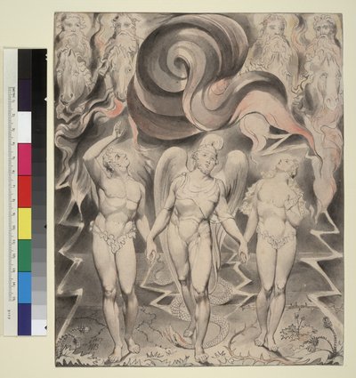 Illustrasjon 12 til Miltons «Det tapte paradis»: Utvisningen av William Blake