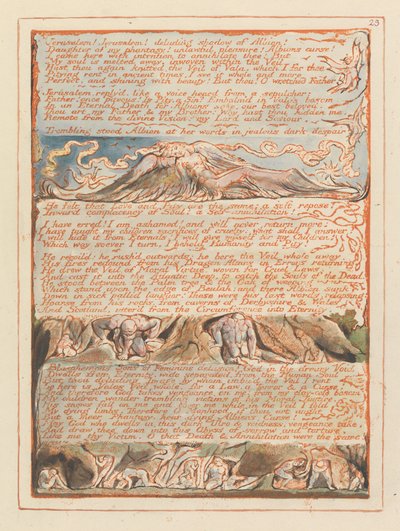 Jerusalem, Plate 23, Jerusalem! Jerusalem!.... av William Blake