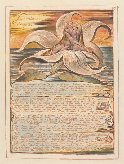 Jerusalem, plate 28, Jerusalem, kapittel. 2 .... av William Blake