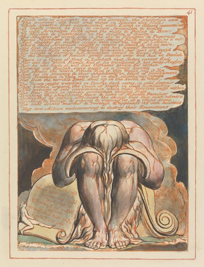 Jerusalem, Plate 41, Bath som er legioner.... av William Blake