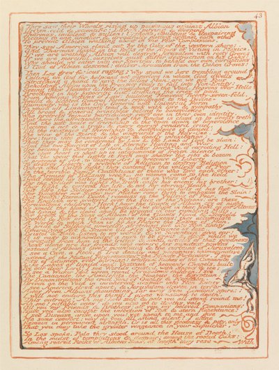 Jerusalem, Plate 43, De så hjulene sine.... av William Blake