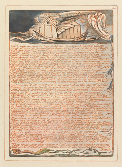 Jerusalem, Plate 44, Med enighet.... av William Blake