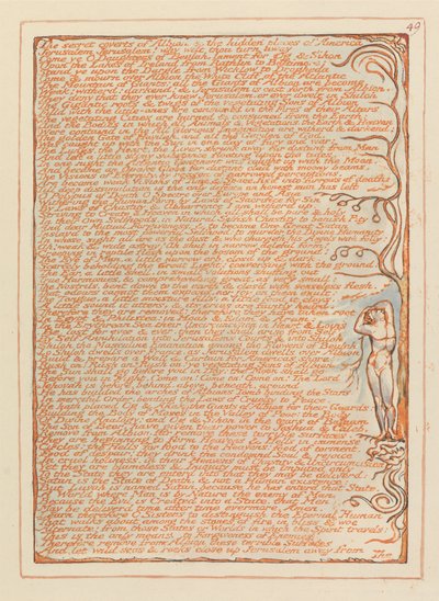 Jerusalem, Plate 49, Albions hemmelige dekkverk.... av William Blake