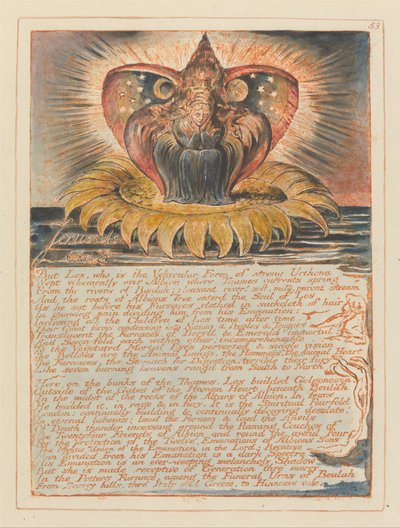 Jerusalem, Plate 53, Jerusalem, kapittel. 3 av William Blake