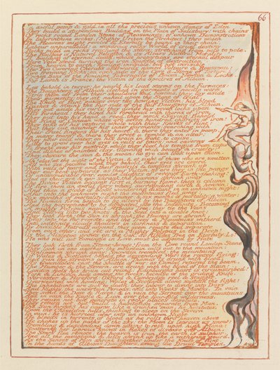 Jerusalem, plate 66, i fryktelig pomp og gull .... av William Blake