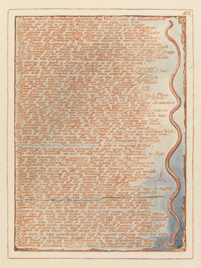 Jerusalem, Plate 82, jeg har hørt Jerusalems stønn.... av William Blake