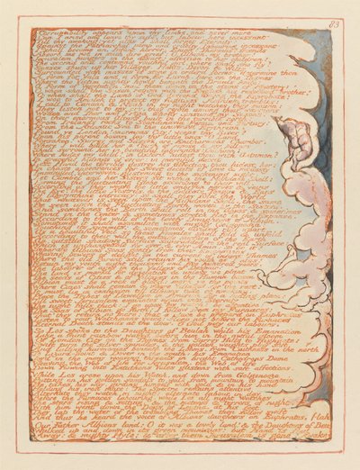 Jerusalem, Plate 83, Forgjengelighet viser seg på dine lemmer.... av William Blake