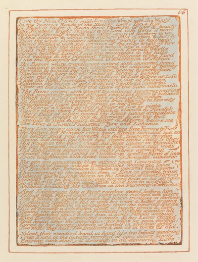 Jerusalem, Plate 86, jeg ser din form.... av William Blake