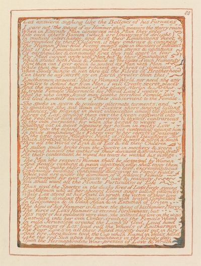 Jerusalem, Plate 88, Los svarte sukk.... av William Blake
