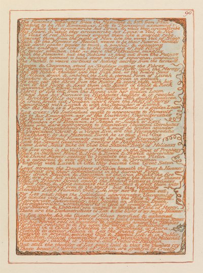 Jerusalem, Plate 90, Det feminine skiller... av William Blake