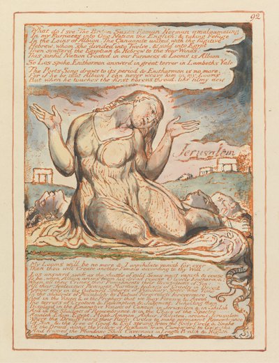 Jerusalem, plate 92, Hva ser jeg! ... av William Blake