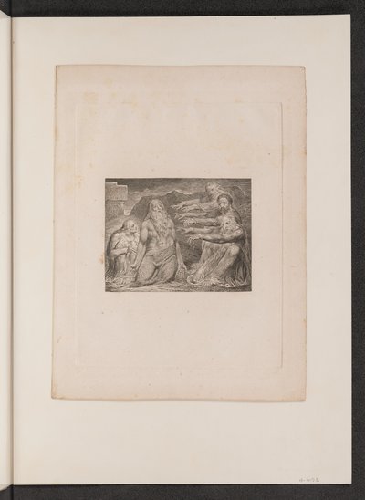 Job irettesatt av sine venner av William Blake