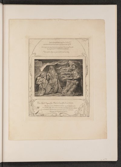 Job irettesatt av sine venner av William Blake