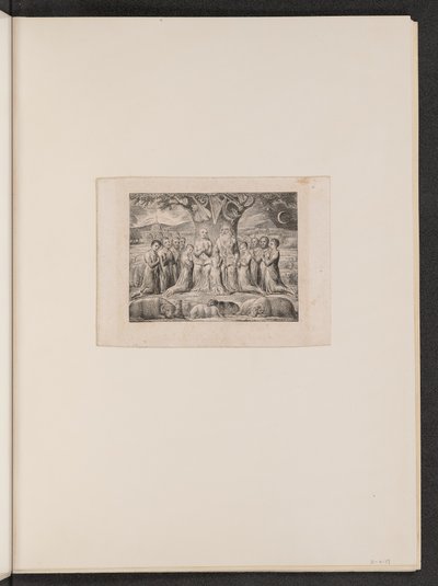 Job og hans familie av William Blake