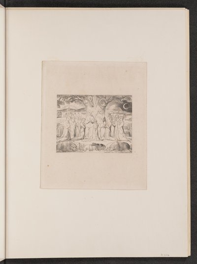 Job og hans familie, 1825. av William Blake