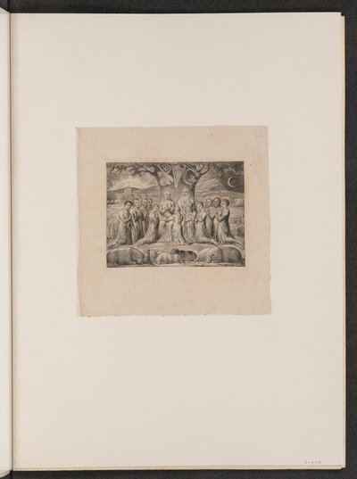Job og hans familie, 1825. av William Blake
