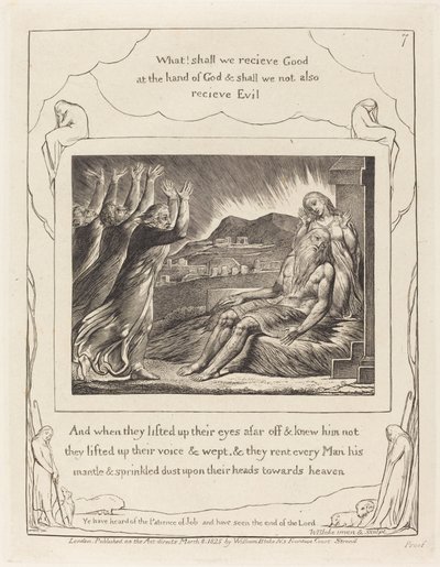 Jobs trøster, 1825. av William Blake