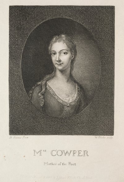 Mrs. Cowper, poetens mor av William Blake