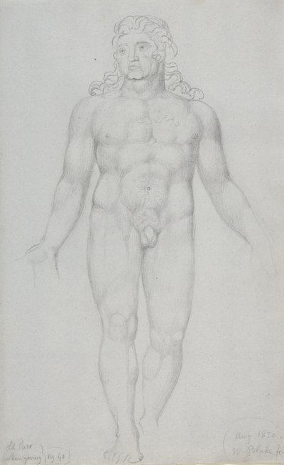 Old Parr When Young, 1820 av William Blake
