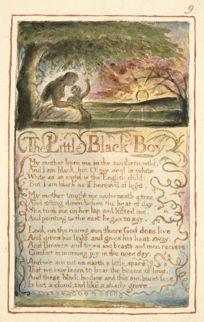 S.125-1950.pt9 The Little Black Boy: plate 9 fra 