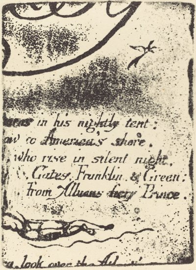 Gjenta fra fragment av kansellert plate for A Prophecy, 1793. av William Blake